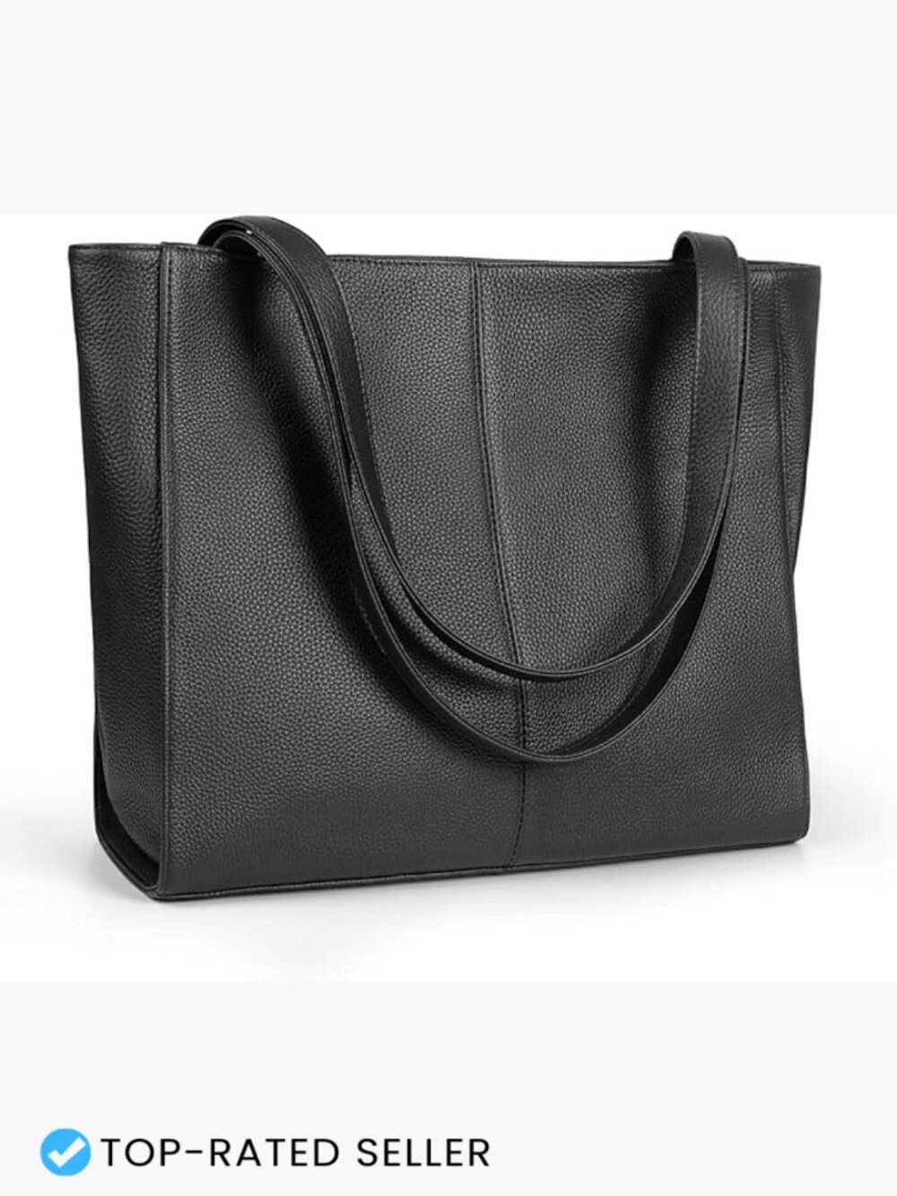 Genuine Leather Tote Bag for Women Work Travel Laptop Purse Handbag Chic